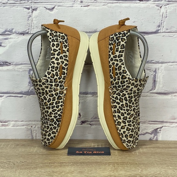 Sperry Moc-Sider Leopard Slip On Moccasin Shoes - Picture 6 of 8